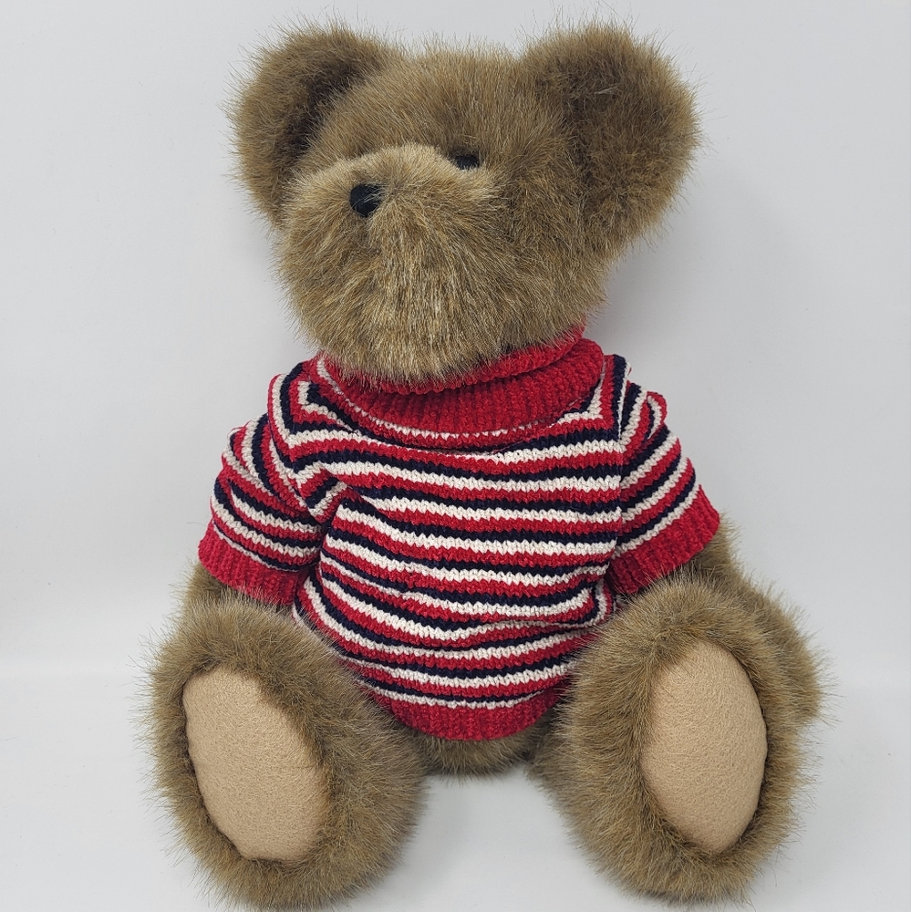 Boyd's Jefferson B. Beanster Plush Stuffed Animal Teddy Bear Striped Sweater
